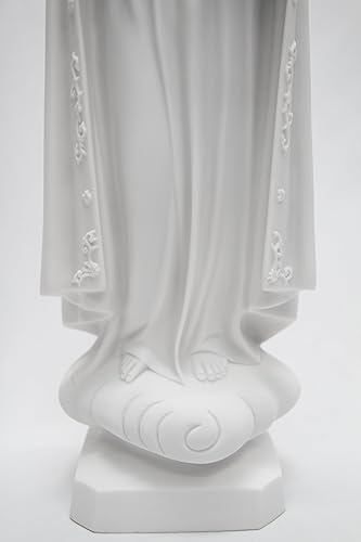 Miniatura 4 de Figura de escultura de estatua religiosa católica italiana de Nuestra Señora de Fátima María de 24 pulgadas, colección Vittoria hecha en Italia