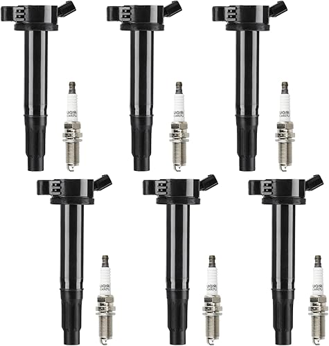 Paquete de bobinas de encendido + bujías de iridio para Lexus ES350 2007-2016 3.5L, IS350 2006-2015 3.5L, RX450h 2010-2015 3.5L, Toyota Acalon Camry