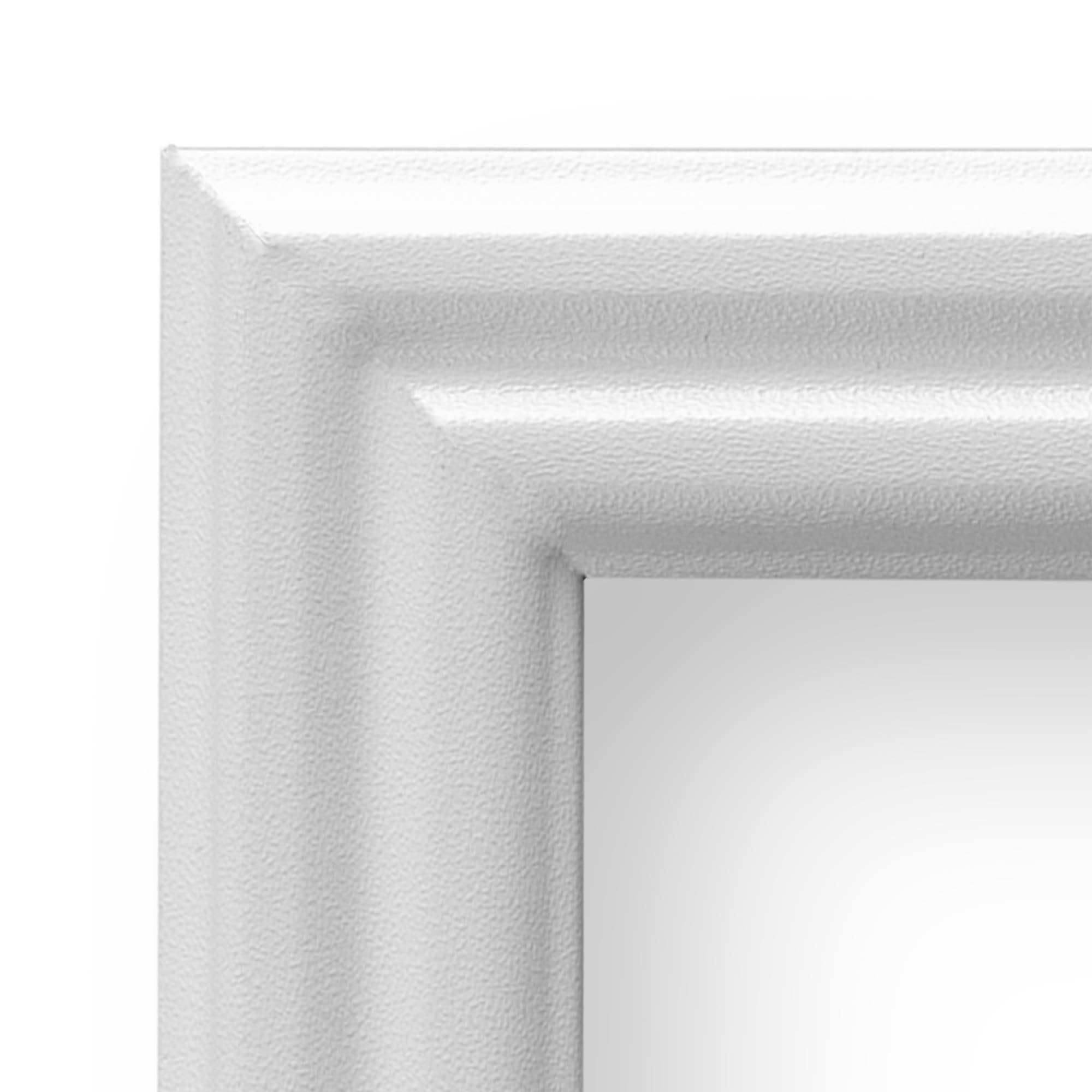 US Art Frames 11x26 Traditional Style White Thin 0.75 Inch Wide, Solid Wood, Wall Decor Picture Poster Photo Frame