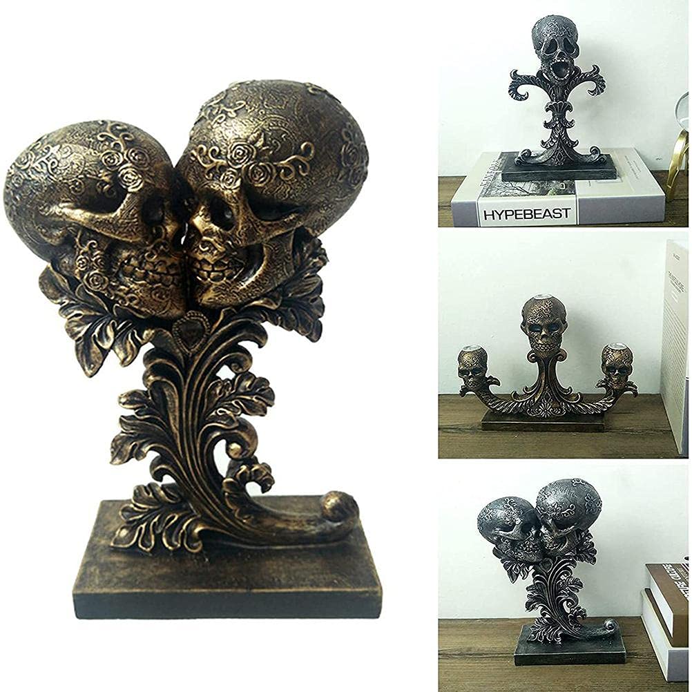 Bougeoir personnalisé d'Halloween en résine pour une table de salon cosy
