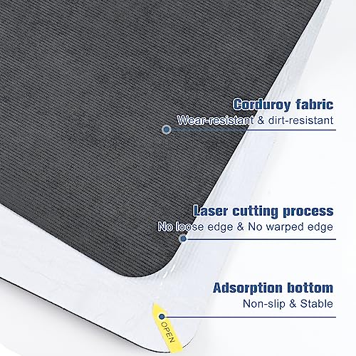image for Placoot Desk Chair Mat for Hardwood Floor Corduroy Surface 55
