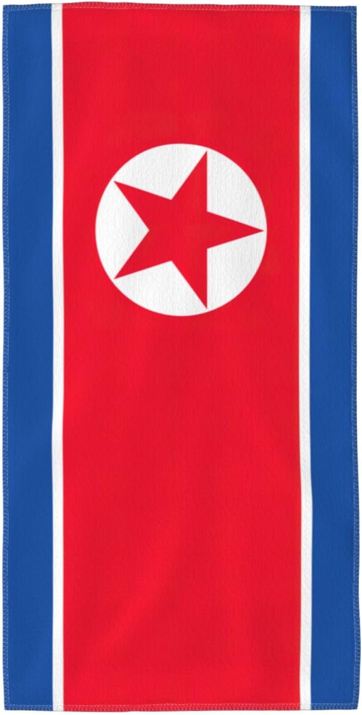 Korean Flag Print Hand Towels for Kitchen, Decorative Bathroom Towels Decor Farmhouse Cute for Men Women Gifts