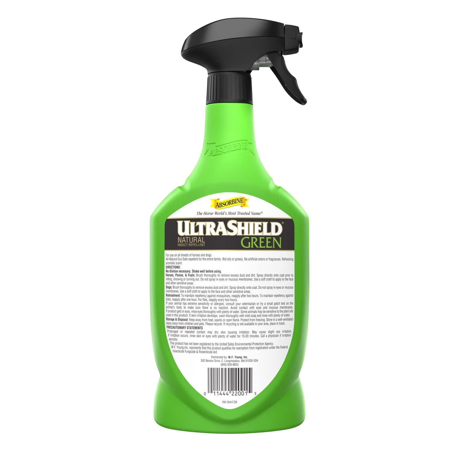 Assorbire ULTRASHIELD verde Fly spray anti-insetti