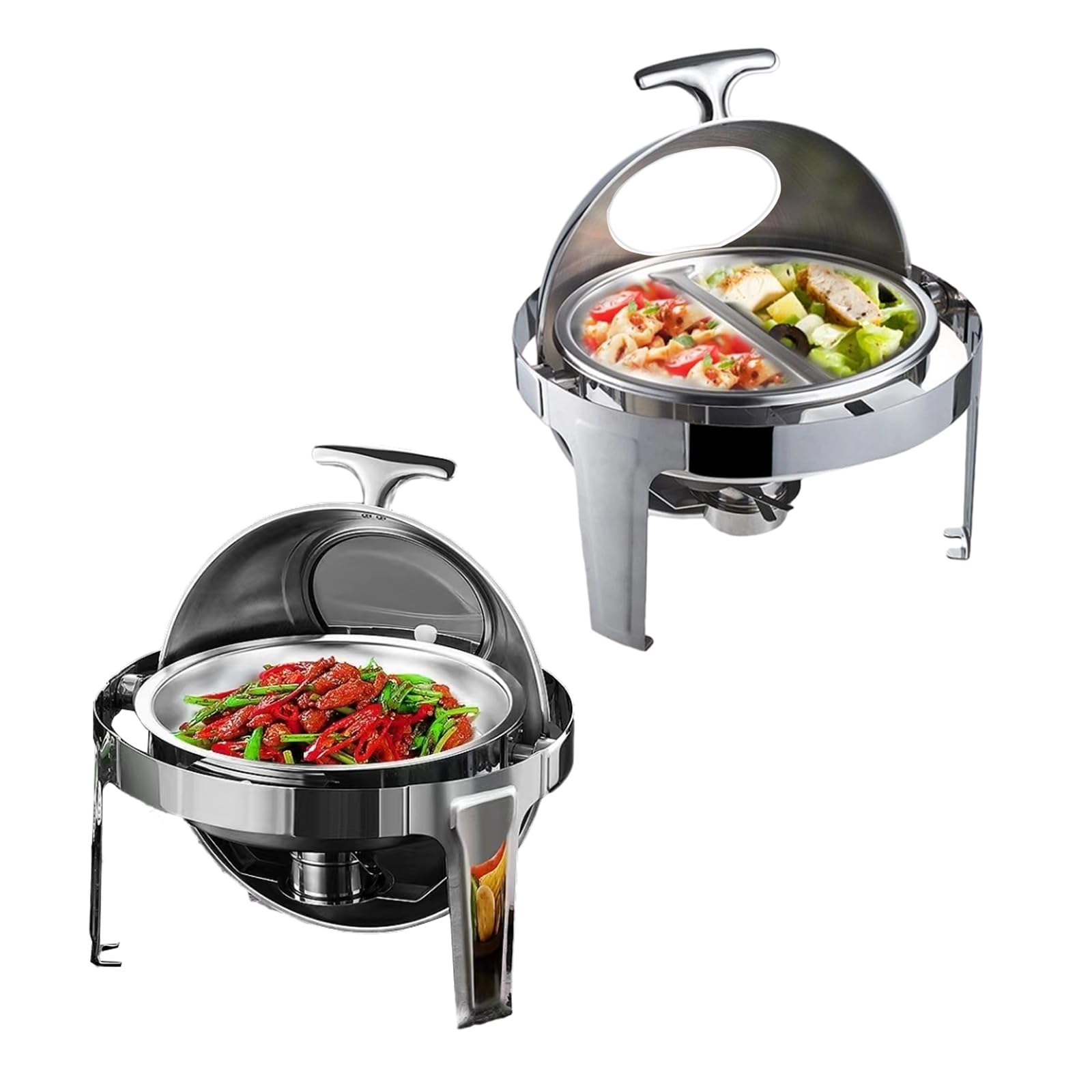 CWCQGH Buffet Chafing Dish Set with Warming Tray and Lid for Party and Event Catering,2IN1