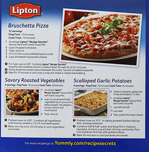 Lipton Recipe Secrets Savory Herb With Garlic Soup And Dip Mix - 2.4 Oz #TOP19