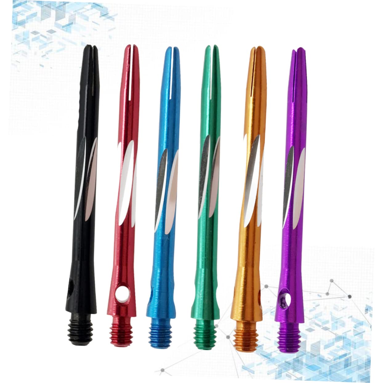 Toddmomy 6pcs Aluminum Shafts Replacement Shafts for Rods Smooth Surface 2ba Thread