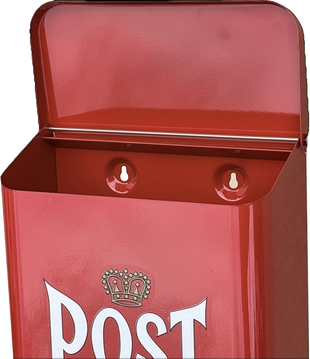 Red Swedish Post Wall Mount Mailbox