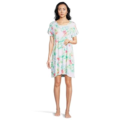 Tommy Bahama Short Sleeve Short Knit Sleep Dress Women