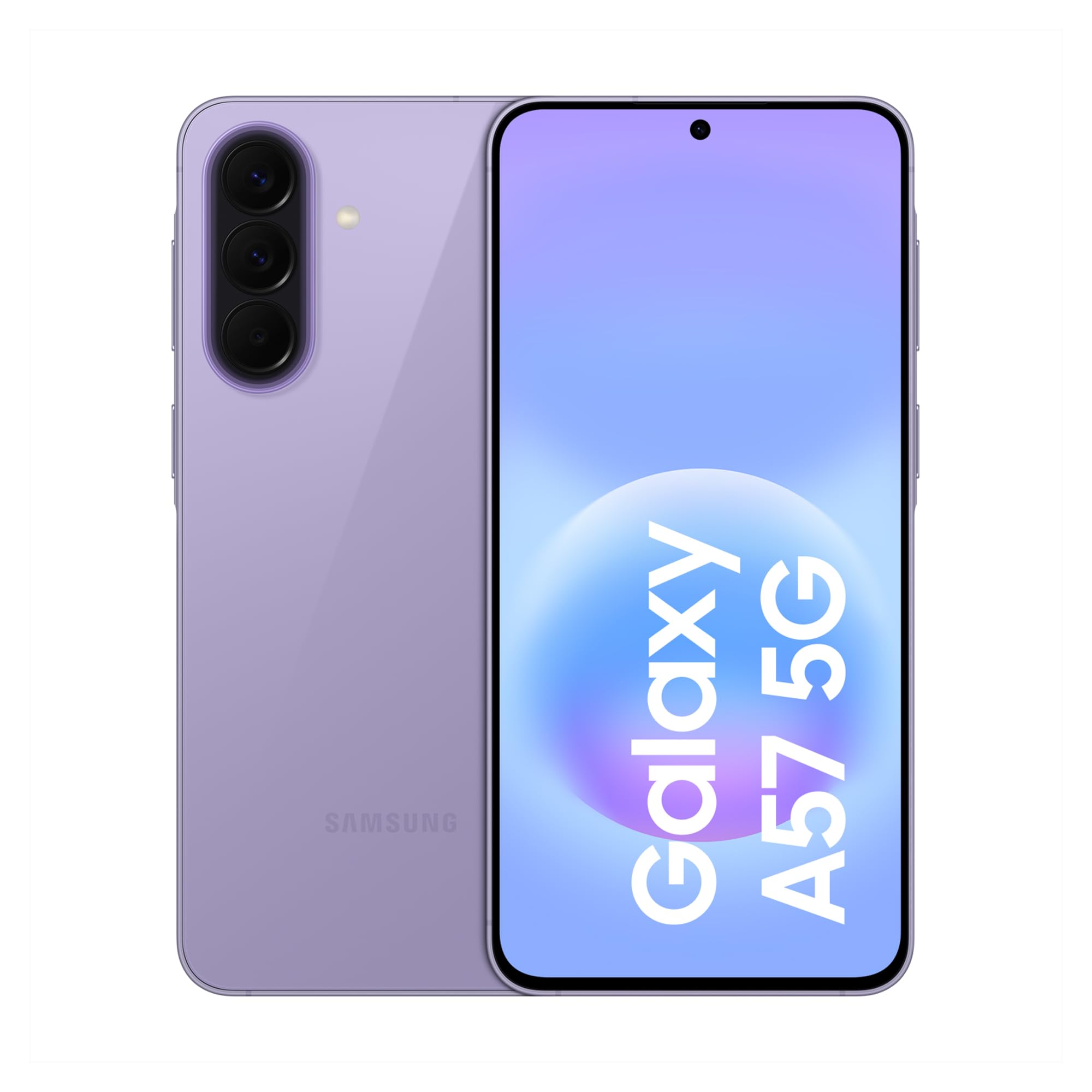 Samsung Galaxy A57 5G, 256GB, Móvil Fino con IA, 8GB, Gran Angular 50MP, Autonomía 2 Días, Batería 5000mAh, IP68, Garantía del Fabricante 3 Años + 1 Año Extra, Color Lila (Versión Española)