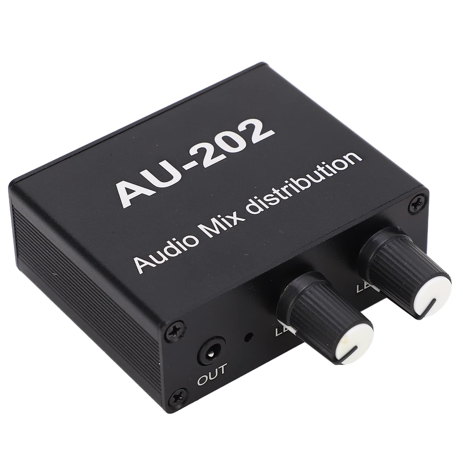 Marhynchus Mini Audio Distribution Mixer mit Netzteil, 100‑240 V 2 in 2 Out Stereo Magnifier Distributor Audio Zubehör