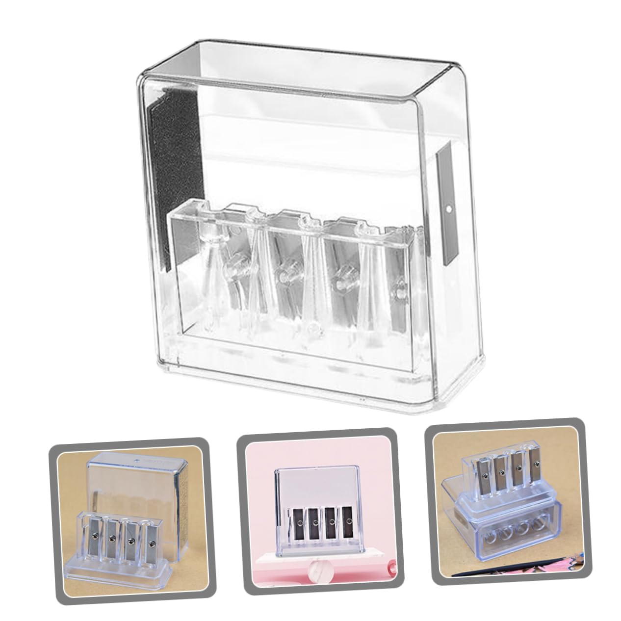Uonlytech 5 Pezzi Temperamatite Manuale Portatile per Scuola e Ufficio Design Compatto e Resistente Facile Usare per Punta