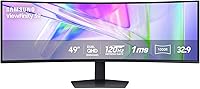 Samsung 49" LS49C954UANXZA Curved Ultrawide Dual QHD Monitor - 120Hz, USB-C Dock, HDR400, KVM, Built-in Speakers for Productivity