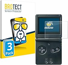 brotect Glass Screen Protector for Nintendo Gameboy Advance GBA SP (3 Pieces) [Extreme Hardness 9H, Clear]