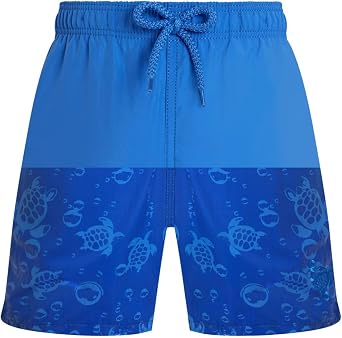 Boys Swim Shorts Water-reactive Bubble Turtles 3D