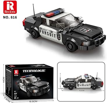 Reobrix Creator 816 Polis Arabası Crown Victoria Yaratıcı Yapı Blok Seti Building Blocks - 404 Parça