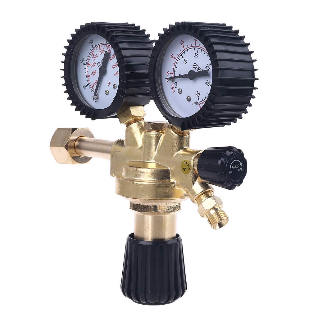 Regulador reductor de presión de nitrógeno de argón CO2 a prueba de golpes/MIG, reductor de presión de soldadura W21.8