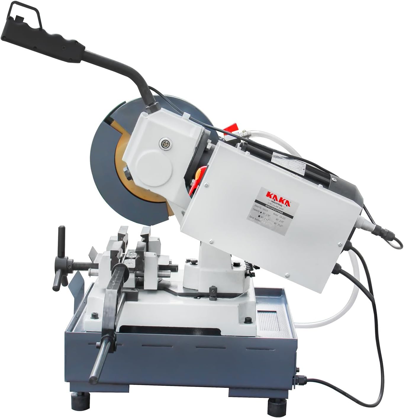 KAKA INDUSTRIAL Manual Cold Saw, 9-Inch Heavy-Duty Metal Cutting Chop Saw, Industrial-Grade High-Speed Steel Blade, Durable Double Clamping Vice, Miter Saw CS-9