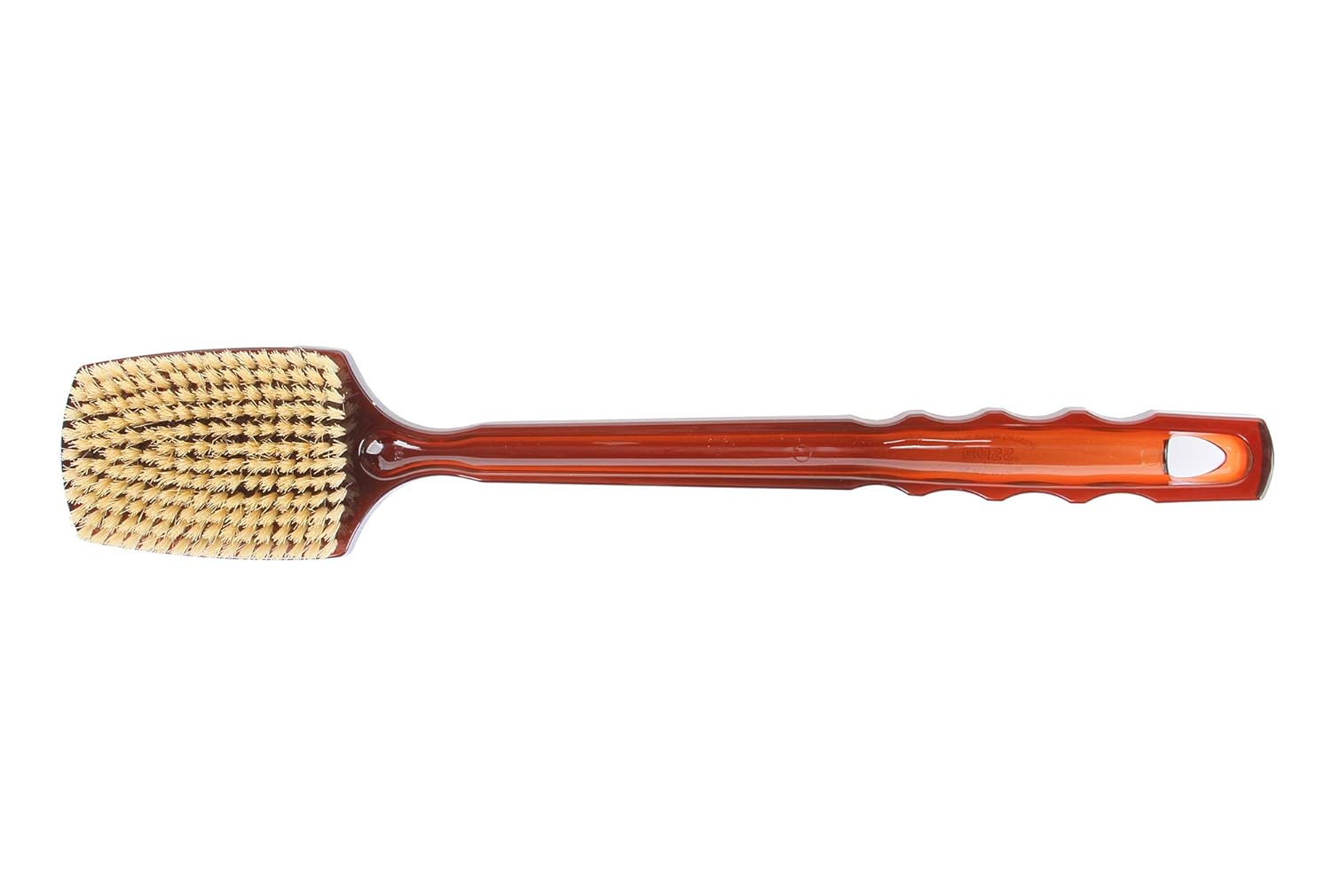 Bass Brushes | Esthetician Grade Bath & Body Brush | 100% Natural Bristle FIRM | High Polish Acrylic Handle | Square Style | Tortoise Shell Finish | Model 79T - TSL