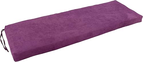 Miniatura 6 de Blazing Needles Microsuede - Cojín de banco, 1 unidad (paquete de 1), color negro