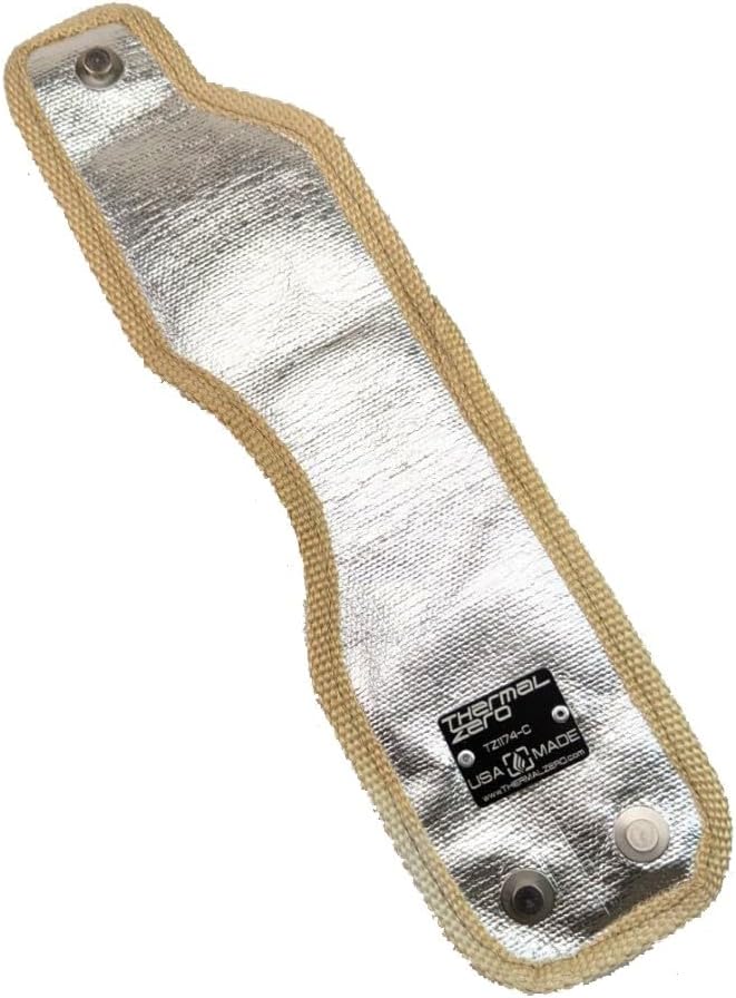 Universal Flat Internally Wastegated T25/T28 Turbo Blanket (Chrome/Silver)