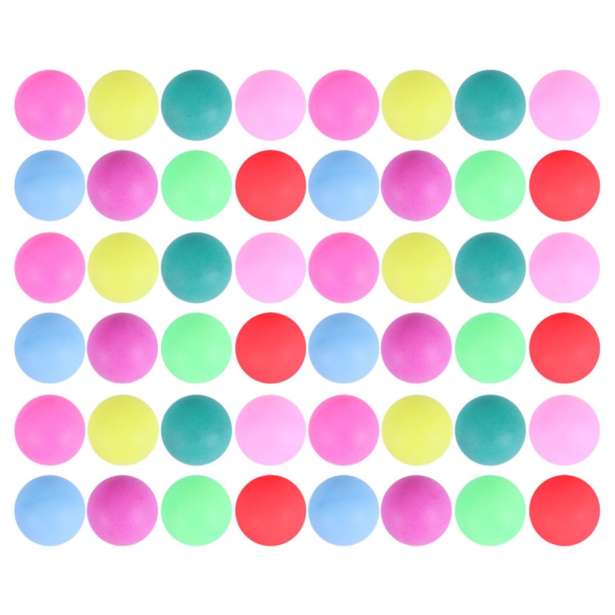 Garneck 50Pcs Table Tennis Balls for Entertainment Training and Party Props for Competitions Fun Games and Pet Durable and Easy to Find