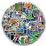 Ro_blox amici arcobaleno 60 adesivi in vinile impermeabili per laptop, paraurti, bottiglie d'acqua, computer, telefono, elmetto, adesivi per auto e decalcomanie