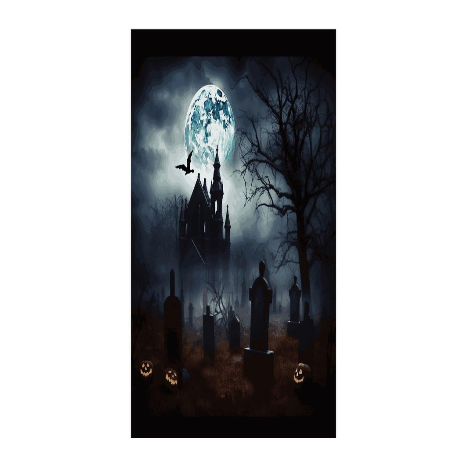 Fekiloot Style Gothic Happy Halloween Door Curtain Room Divider Curtains