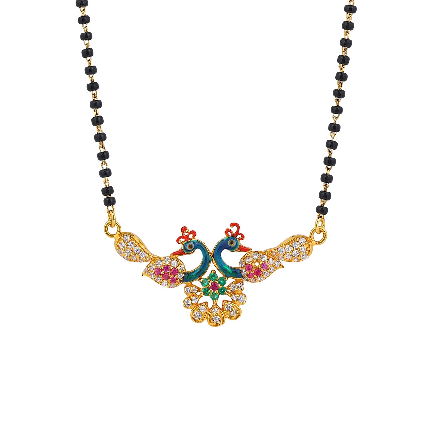 1gm Micron 18K Gold Plated Hypoallergenic Black Beads Kala Mani 925 Sterling Silver Mangalsutra | Tanmaniya |Karthamani Pathak Chandi Necklace Jewellery | Pure Silver Gift for Women-image-46