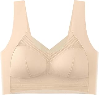 Womens Seamless Longline Bras Comfortable Push Up Bras Buttery Soft Wireless Bralette Full Coverage Sports Bra