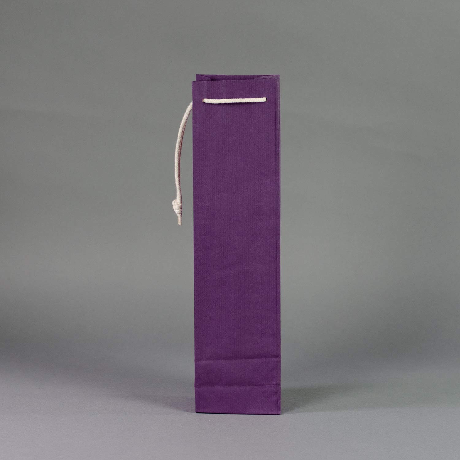 50 x Flaschentaschen lila 9,5+6,5x38 cm | Flaschentüten | Geschenktüte Flasche Wein | Weintaschen | HUTNER