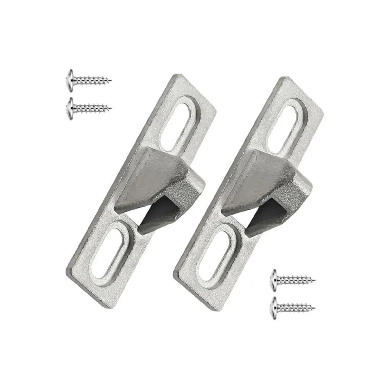 Axylqjvznc Silvery 2-Pack Sliding Door Lock Latches For Glass Doors – Tool-Free Installation