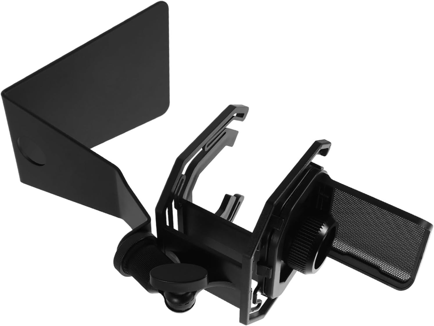 BESPORTBLE Mount Microphone Holder with Built Pop Filter Stable Mic Stand for Livestreaming and Studio Recording Accurate Positioning for Sound Capture Desk Mount Clamp