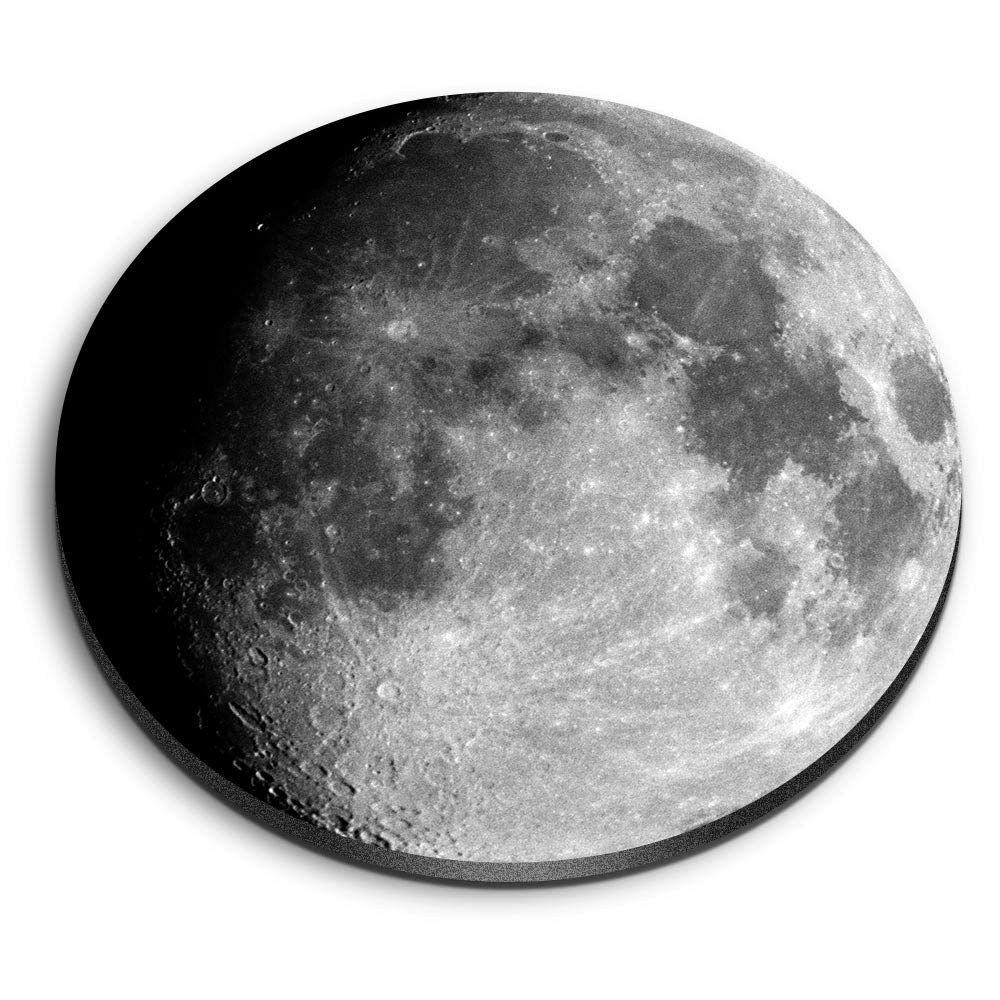 Destination Vinyl Ltd Multicolor 1 X Round Mdf Magnet - Moon Planet Space Nasa 8939