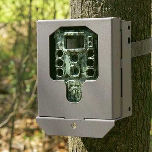 Bushnell - Sicherheitsbox für Trail-Kamera - Schützt vor Wild und Diebstahl - Anschlüsse für die Montage am Baum - Pulverbeschichtete Oberfläche - 119950C