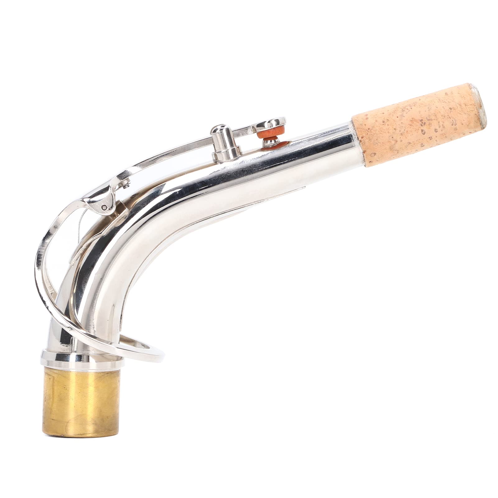 Collo per sassofono contralto, 24, 5 mm argento curva sax collo per giocare Accessori per prestazioni