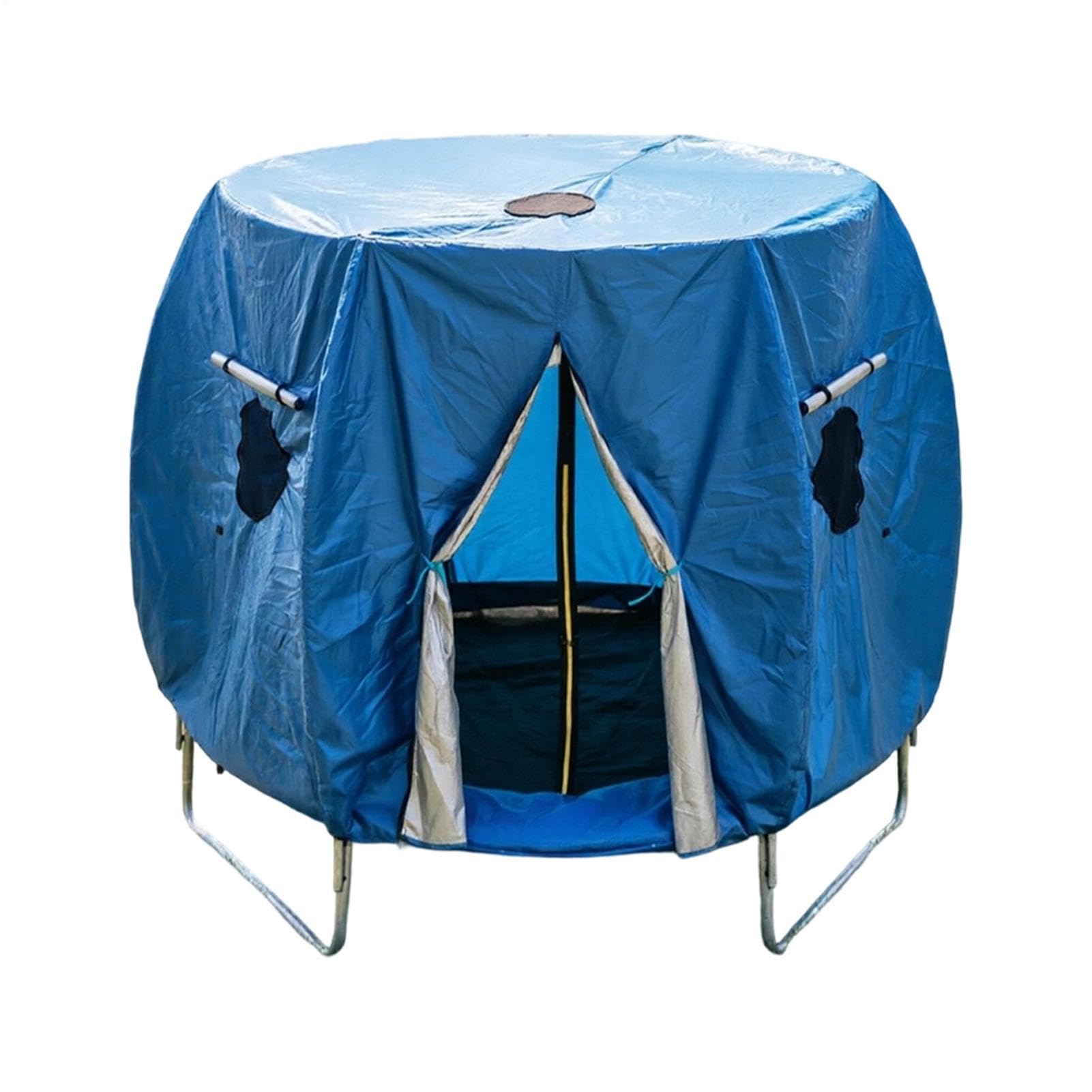 Trampoline Shade Cover - Windproof Awning Tent Protector | Outdoor Trampoline Cover | Round Trampôline Canopy, Tear-Resistant Rainproof Sunshade, for 6FT-14FT Trampolines, Garden Backyard Camping