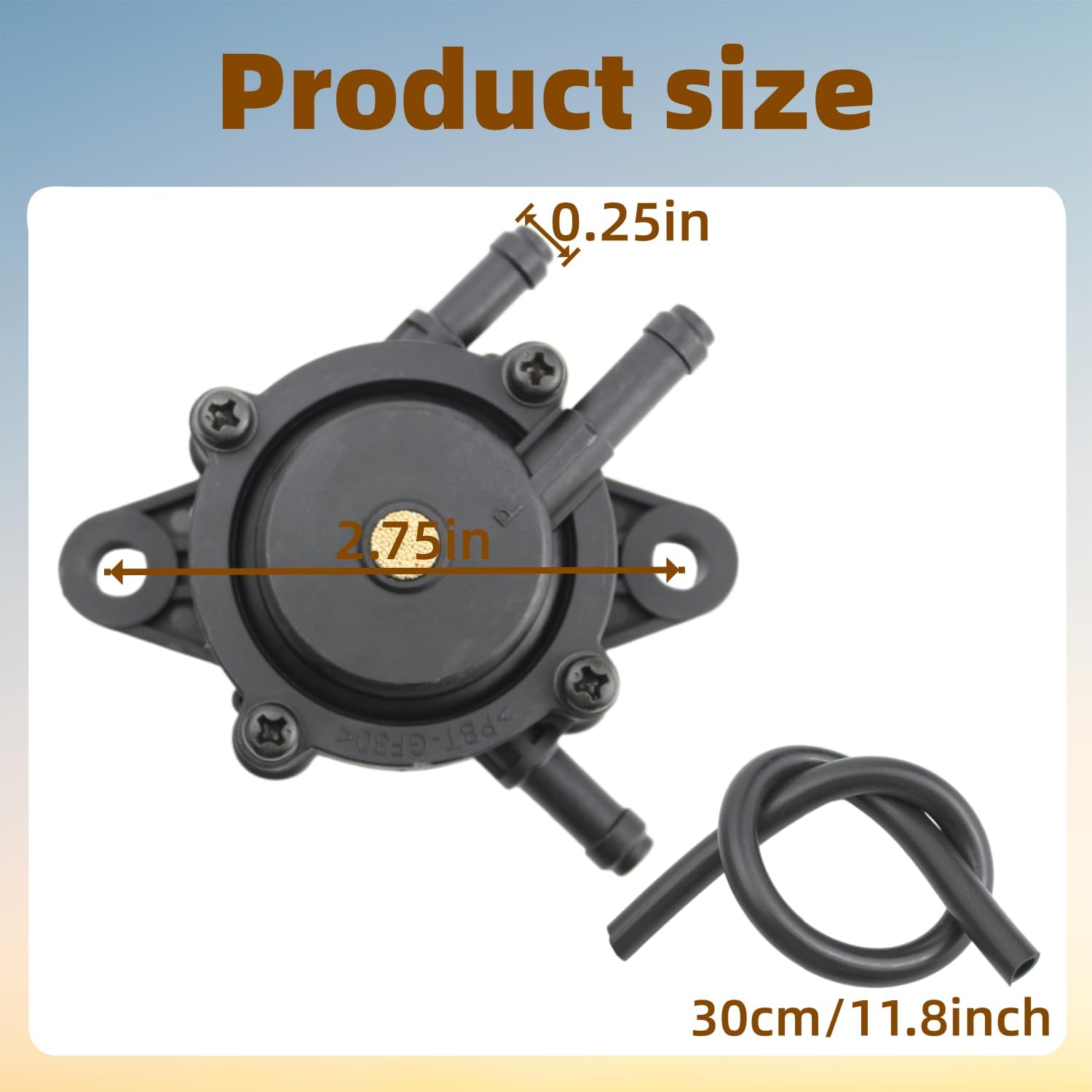 808656 Fuel Pump Kit Replacement for John Deere LA145 D140 L120 E130 S120 LA110 D110 LA130 Z425 Z335E Tractor Mower, Replaces LG808656 M145667