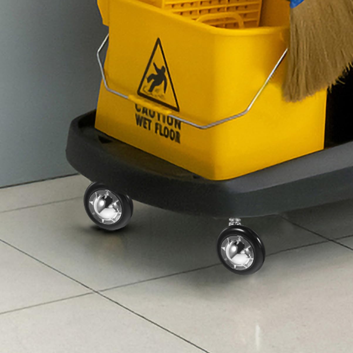 STOBOK Ruote di Ricambio per Sedie da Ufficio 6 Pezzi in PVC e Lega di Alluminio Silenziose Girevoli per Mobili Piccoli Ambienti come Scrivanie e Librerie