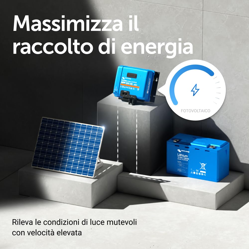Victron Energy SmartSolar MPPT MC4 250V 60 amp 12/24/36/48-Volt Regolatore di Carica Solare (Bluetooth)
