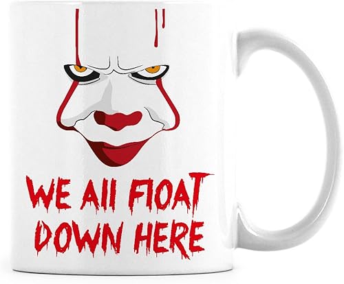 Miniatura 5 de Taza Pennywise 2017 IT Clown Coffee Mugs We All Float Down Here Cup (15 oz)