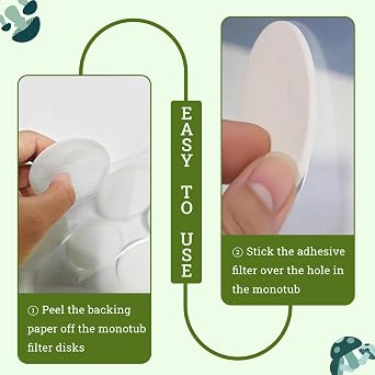 Monotub Adhesive Filter Disks, 30 PCS 2.5 Monotub Filter Discs for Mushroom Growing Supplies, Replacements 2mm Thick Synthetic Adhesive Filtration Pads Compatible with Mushroom Mono Tub