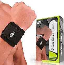 Munhequeira Suporte de Pulso Sport Para Academia Dor no Pulso Tamanho Único Ajustável Fit Confortável - MBB Shop