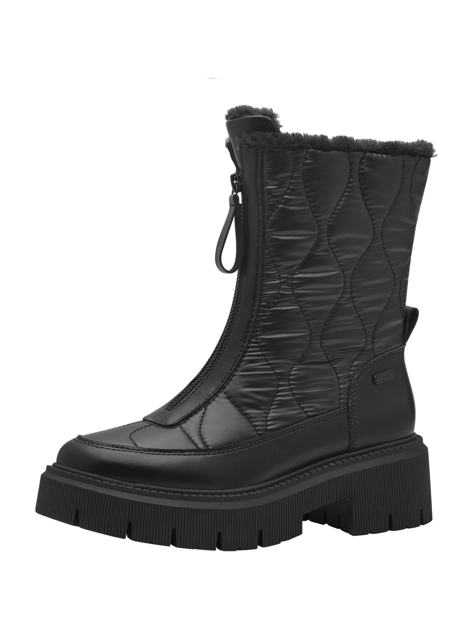 MARCO TOZZI Women's Bootie Zip + Briefs 2-26449-43 Ankle Boot, Black (Black Comb), 6 UK