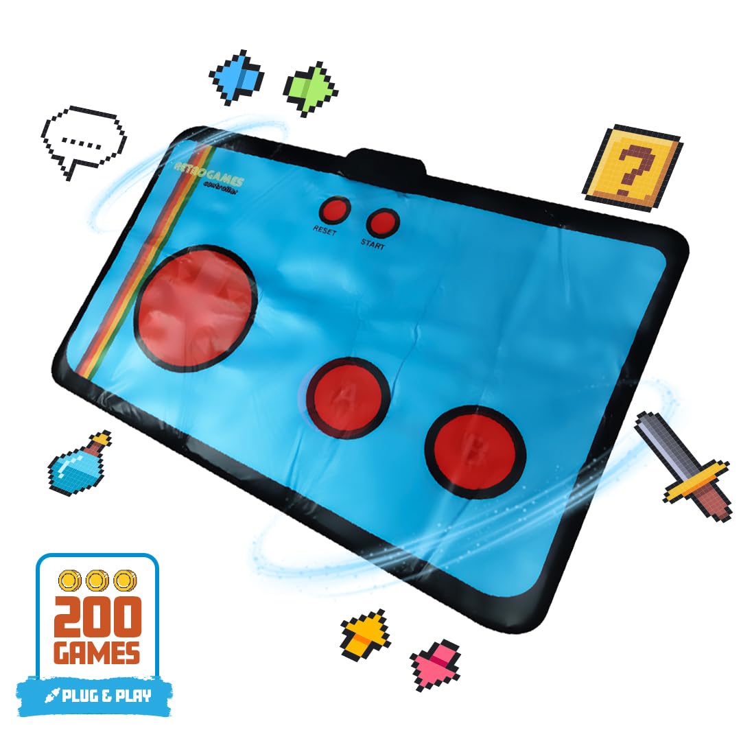 Mad Monkey Retro mata do gier z 200 mini grami - konsola do gier dla dzieci i dorosłych