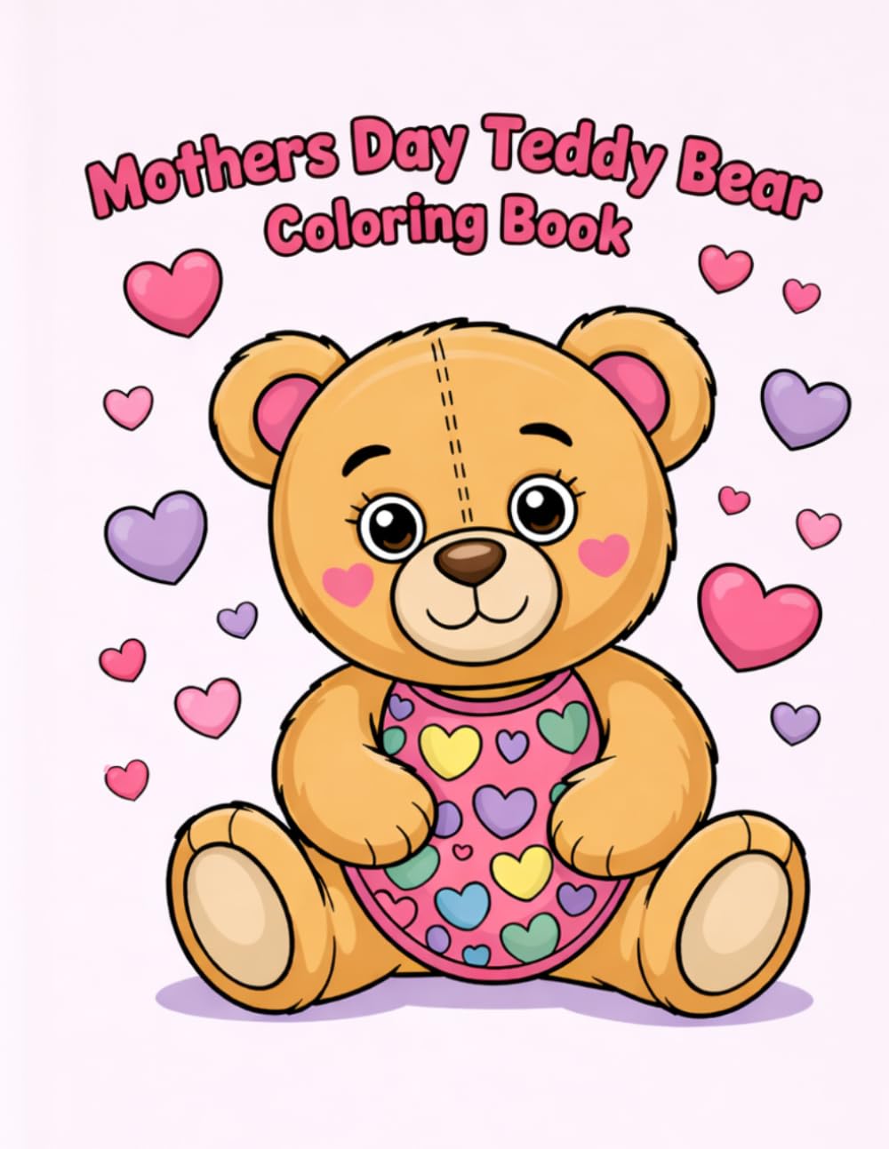 Cute Teddy Bears for Mom Coloring Book: Adorable Bear Illustrations to Relax, Create, and Celebrate Love