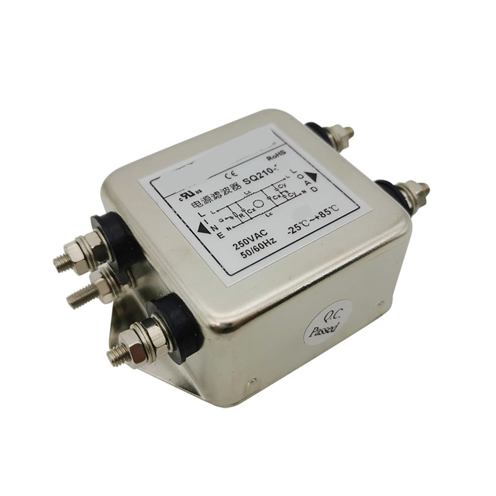 SQ210-10A/20A/30A/40A/50A AC einphasiger Netzfilter 110V 220V(50A SQ210-50)