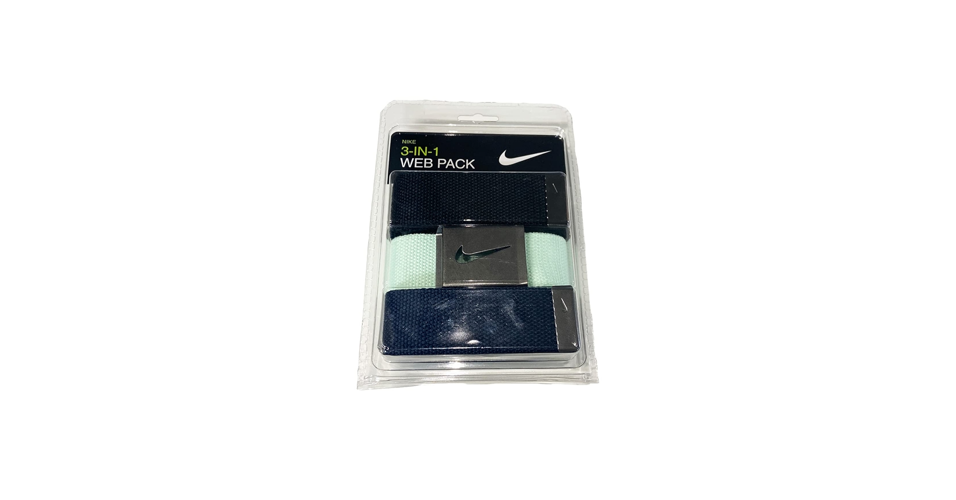 送料無料 新品 NIKE ゴルフ 3-IN-1 WEB BELT PACK Nike 3-In-1 Web Belt Pack (WHT/GRY/BLK)