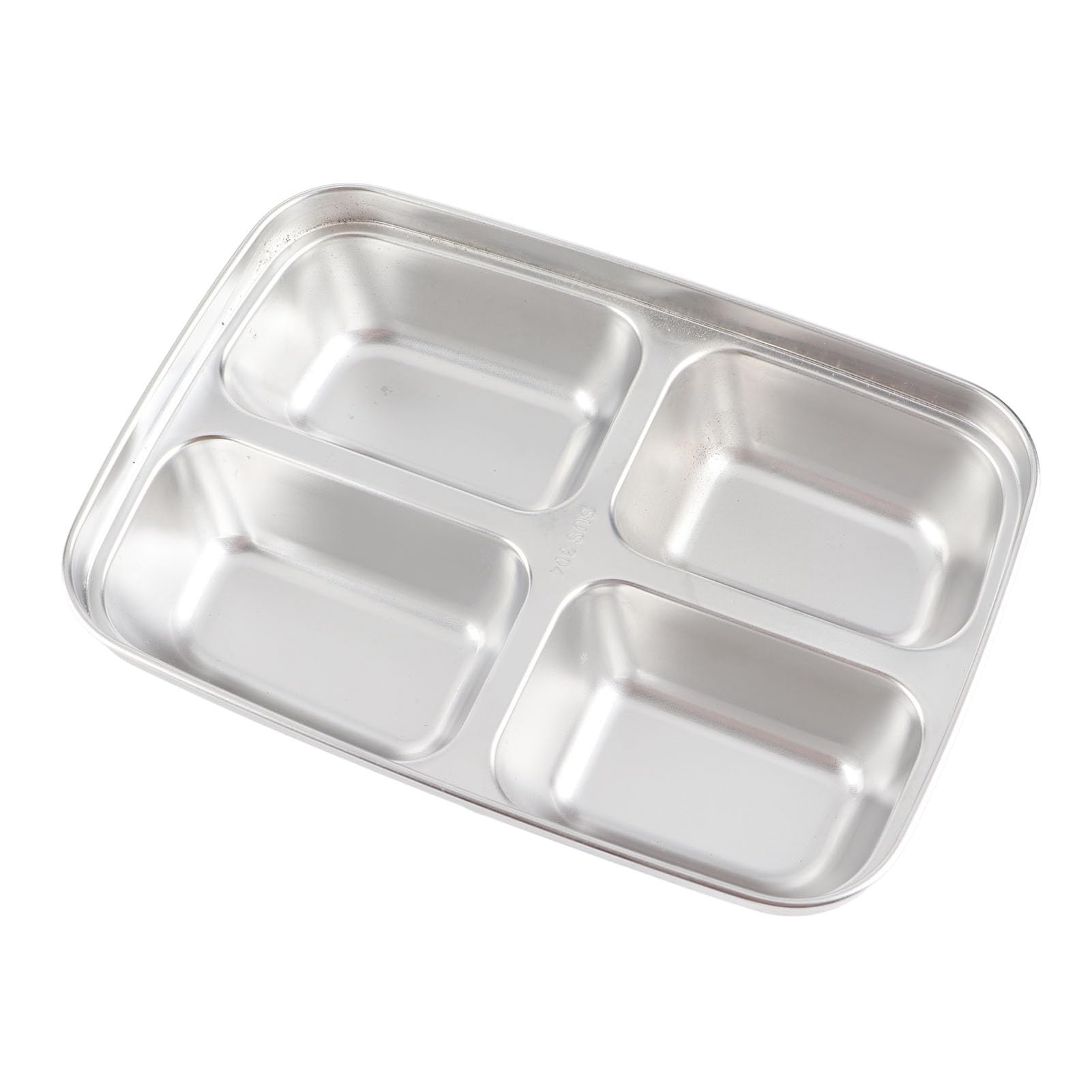 Pudełko na lunch dla dorosłych i dzieci, pudełko na lunch, 4 przegródki, konstrukcja ze stali nierdzewnej 304, pasująca zastawa stołowa, przenośne pojemniki na lunch do szkoły, biura,