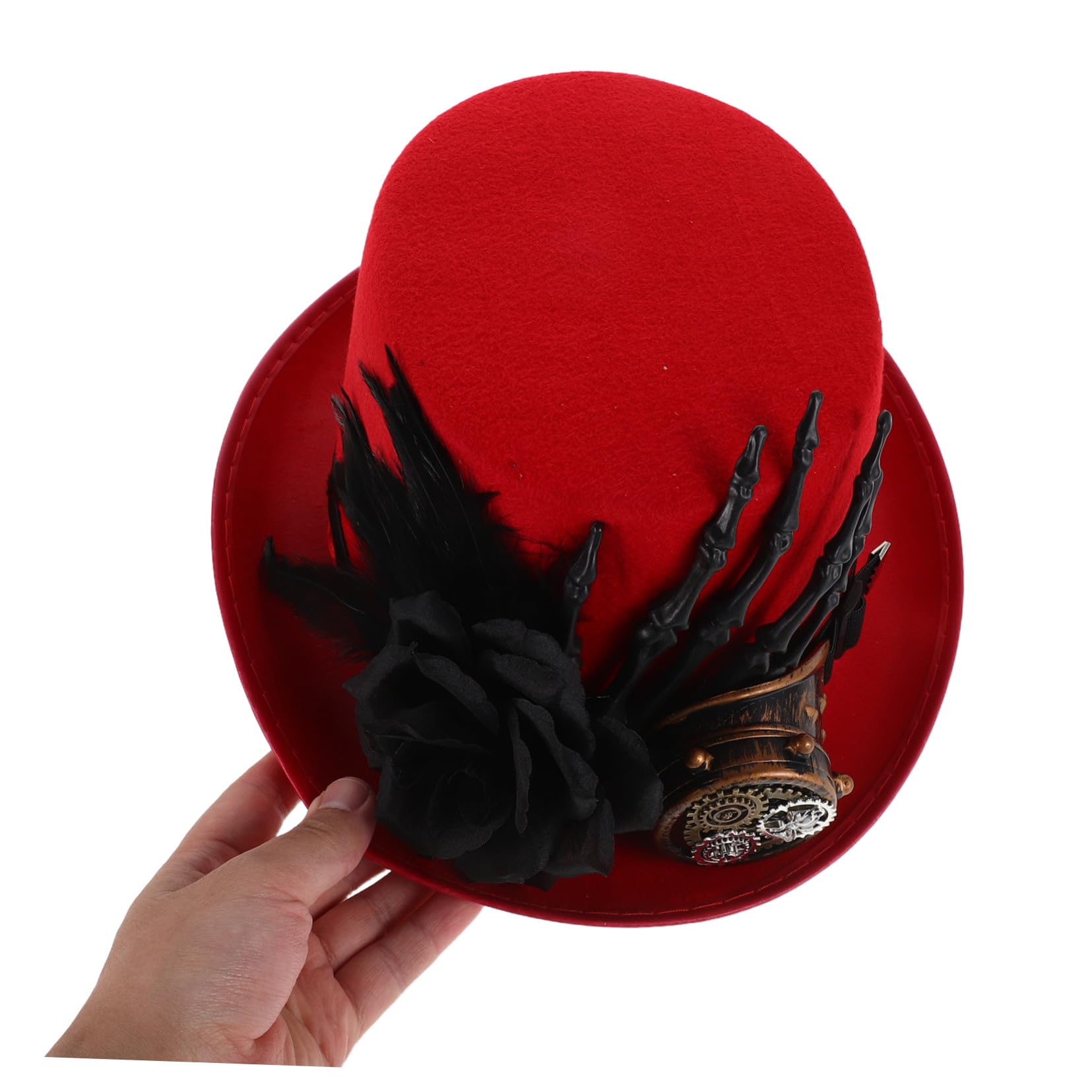 Sombrero de Copa Steampunk con Gafas de Disfraz para Fiestas Temáticas de Halloween y Actividades al Aire para Hombres y Mujeres