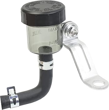 Universal Motorcycle Brake Oil Tank, Front Brake Master Cylinder Brake Pump Tank Oil Cup Fluid Bottle Reservoir Aftermarket Part D